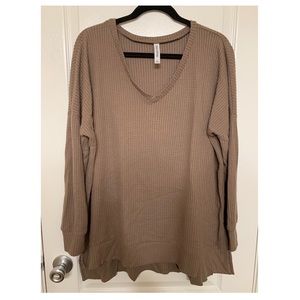 ZENANA THERMAL V-NECK LONGSLEEVE